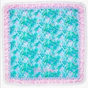 NWT Lilly Pulitzer BEACH BIG TOWEL Aqua La Vista Blanket Towel for Two GWP